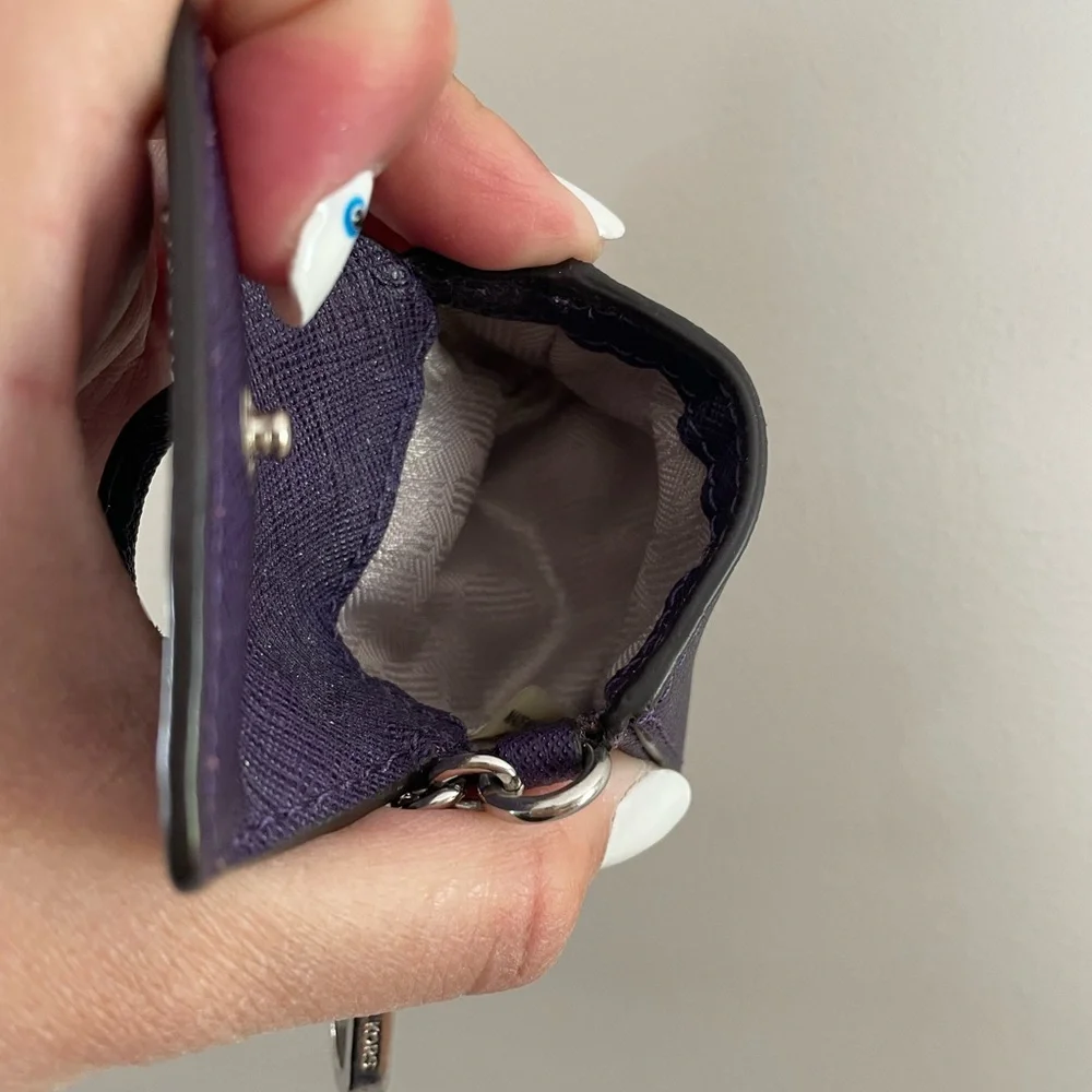 Michael Kors MINI purple micro tote keychain - Picture 8 of 9